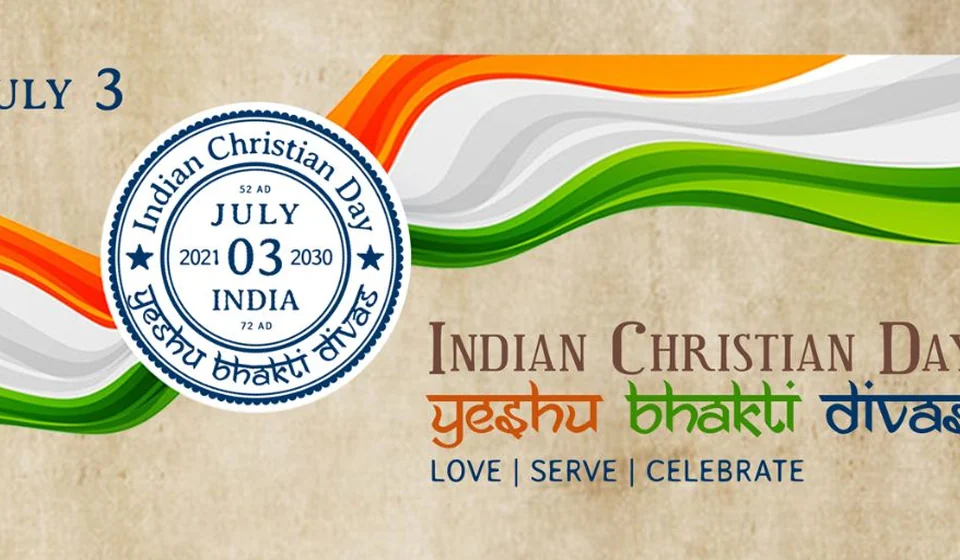 Indian Christian Day banner artwork adapted for Vision 2030